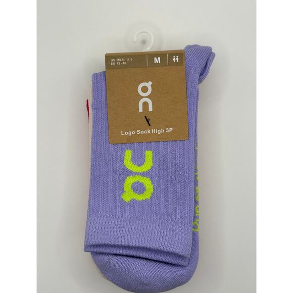 3 Pairs On Clouds Socks Size Medium Half-Calf Unisex NWT - Picture 4 of 4